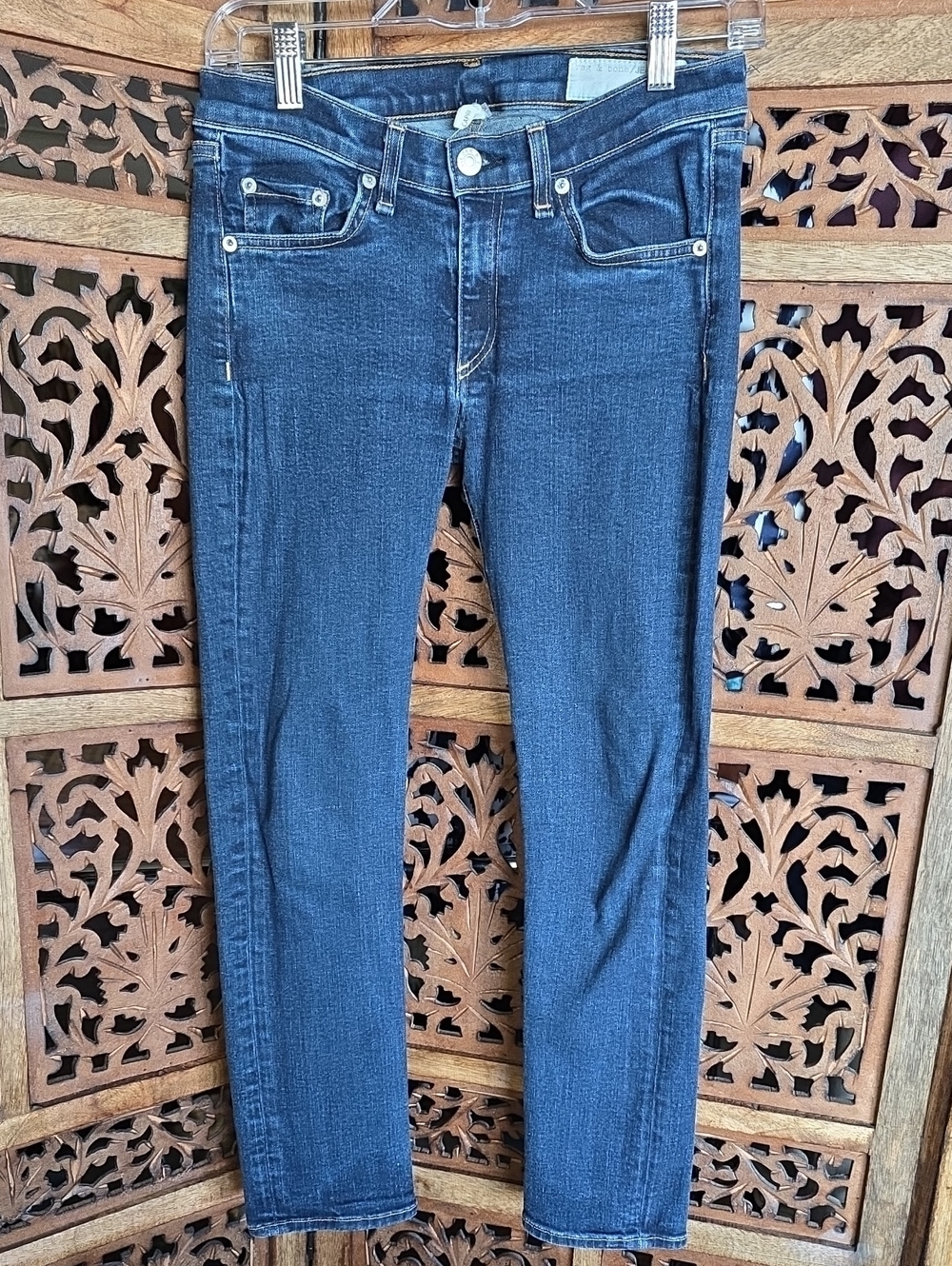 Rag And Bone Women's Dark Blue Slim Jeans Size 27